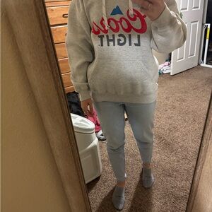 Gray Coors Light Hoodie